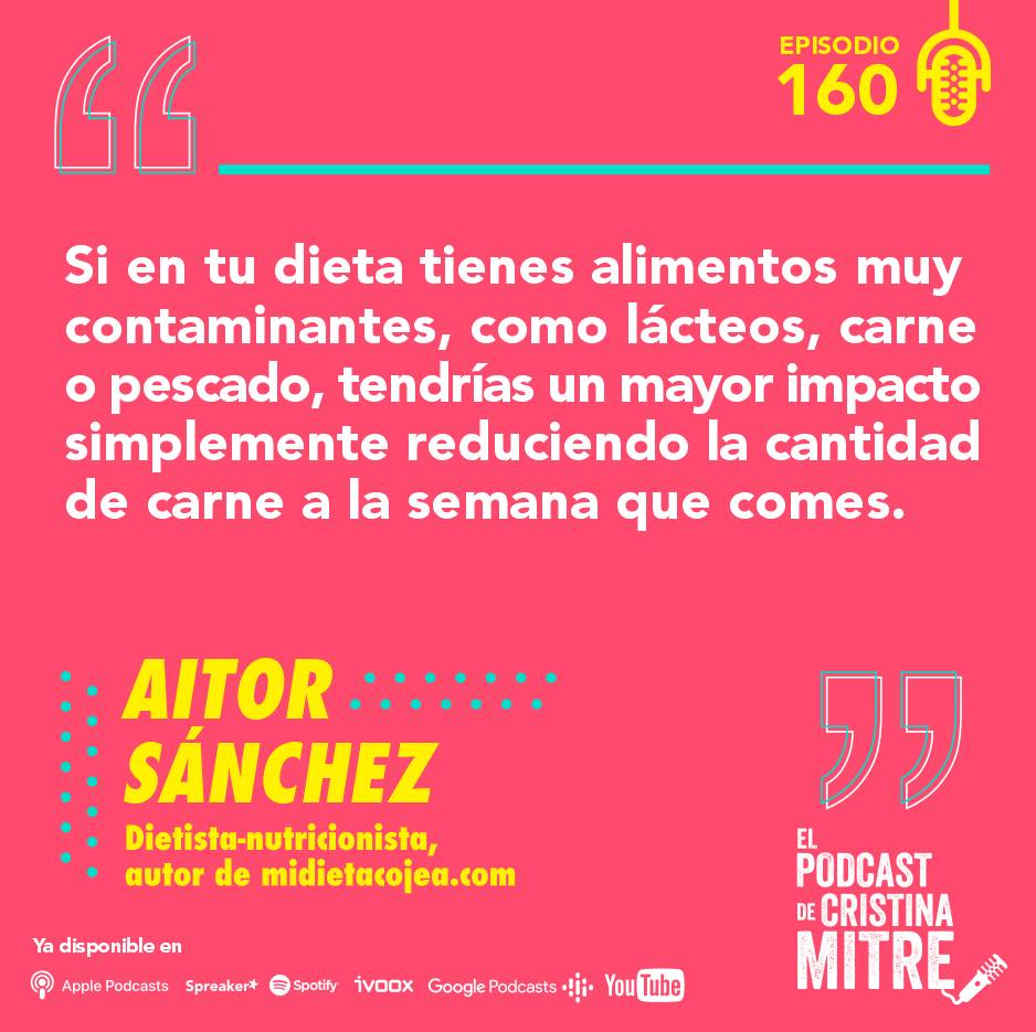 Aitor Sanchez dieta sostenible nutrición Cristina Mitre